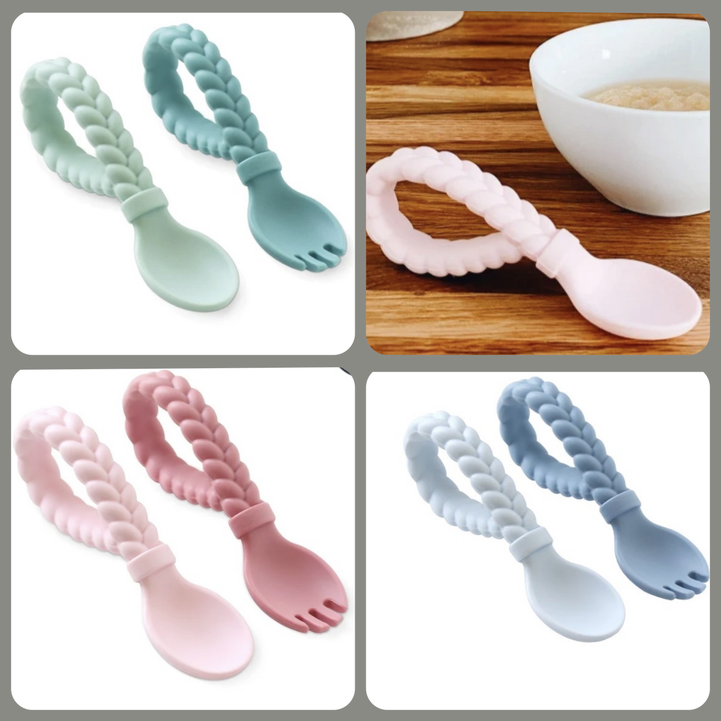 Itzy Ritzy Silicone Sweetie Spoon Sets (Assorted Colors)