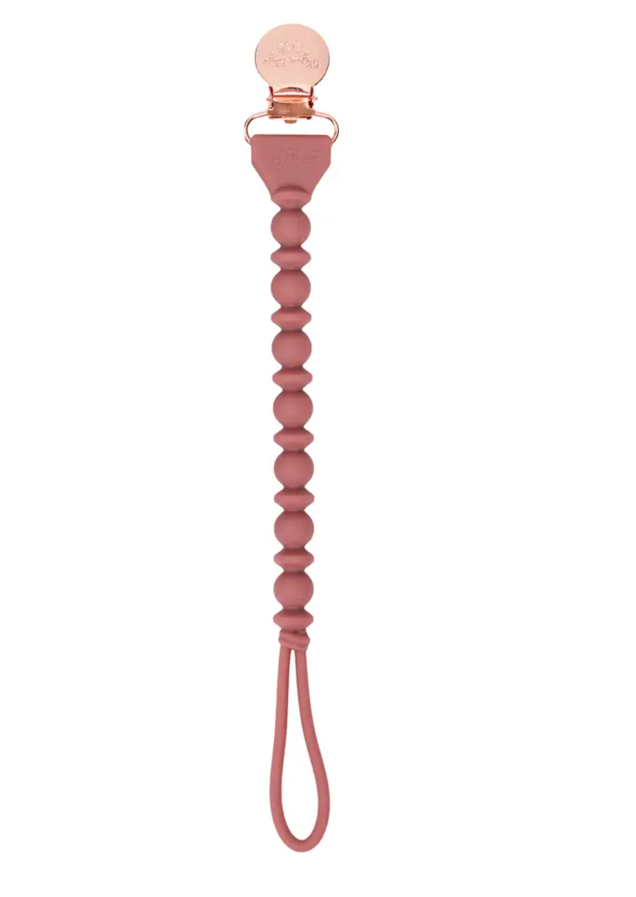 Itzy Ritzy Sweetie Strap Silicone One-Piece Pacifier Clips