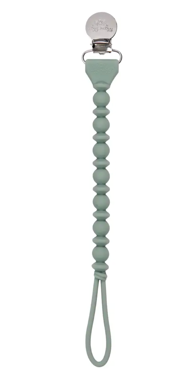 Itzy Ritzy Sweetie Strap Silicone One-Piece Pacifier Clips