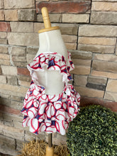 Load image into Gallery viewer, Baby Baseball Ruffle Romper
