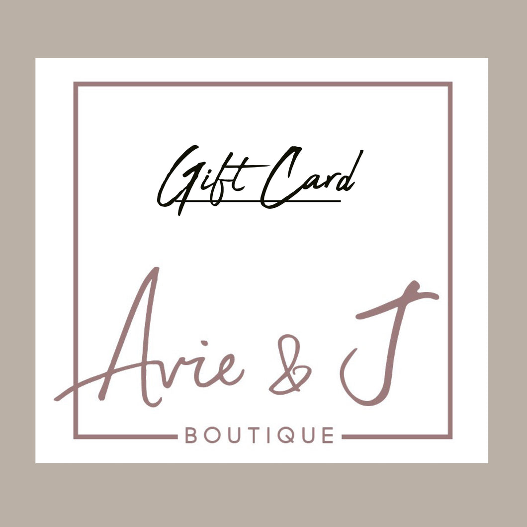 Avie & J { Gift Card }