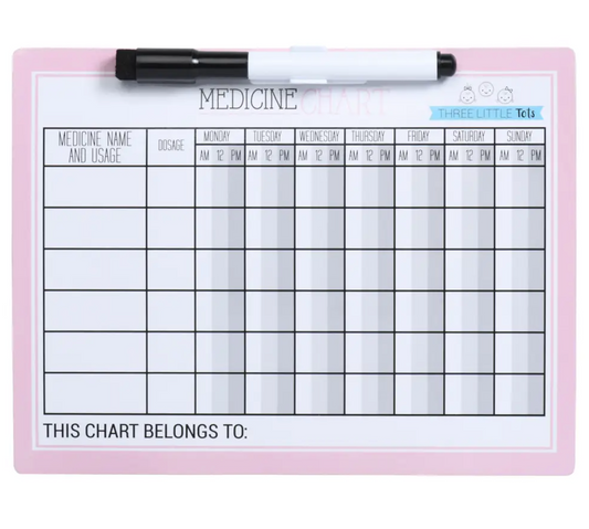 Kids Magnetic Refrigerator Chart with Marker