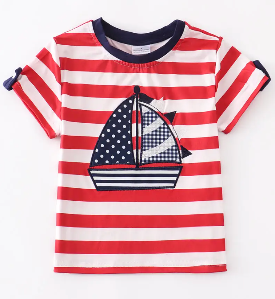 Boys Red, White, & Blue Top