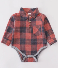 Load image into Gallery viewer, Baby Boys Rust Flannel
