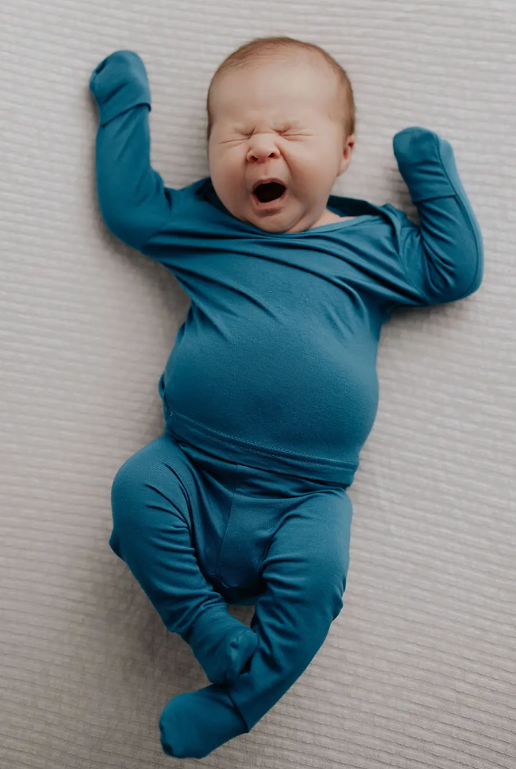 Solid Blue Baby Jammies