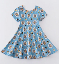 Load image into Gallery viewer, Blue Bees Dress
