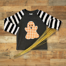 Load image into Gallery viewer, Black Striped Ghost Top
