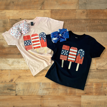 Load image into Gallery viewer, Popsicle Tees (Navy/Pink)
